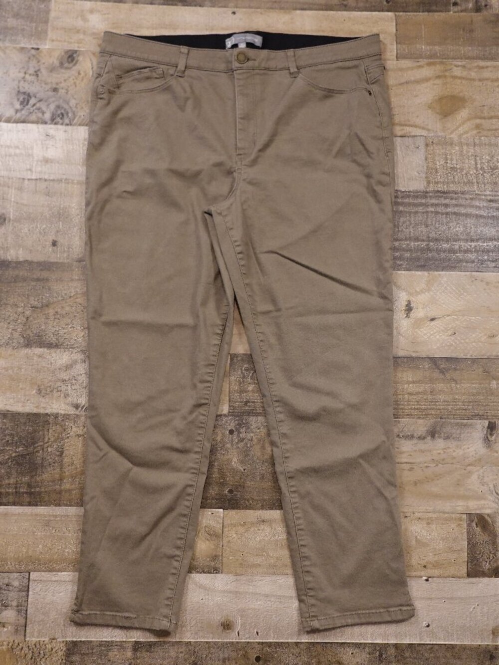 Wit & Wisdom High Rise Skinny Crop Jeans Women’s 16 Taupe‎ Stretch